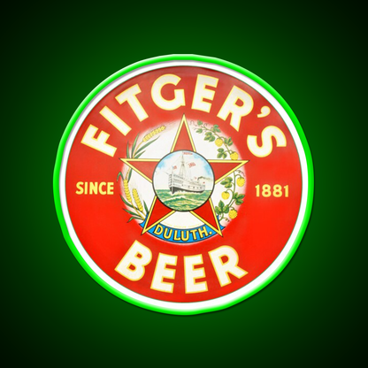 Fitgers Beer Duluth Minnesota Beer Bar Decor Led Neon Sign Rgb Color - LED neon sign view 8