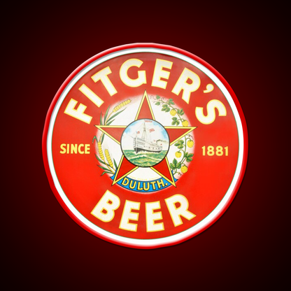 Fitgers Beer Duluth Minnesota Beer Bar Decor Led Neon Sign Rgb Color - LED neon sign view 10