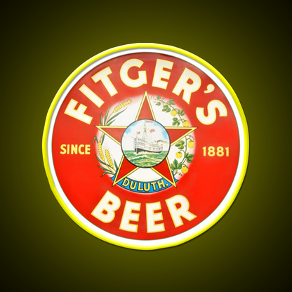 Fitgers Beer Duluth Minnesota Beer Bar Decor Led Neon Sign Rgb Color - LED neon sign view 7