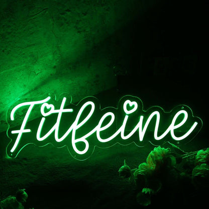 Fitleine Green Led Neon Sign | Shineneon