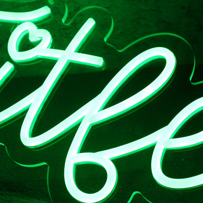 Fitleine Green Led Neon Sign | Shineneon