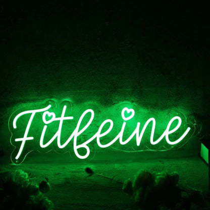 Fitleine Green Led Neon Sign - Shineneon