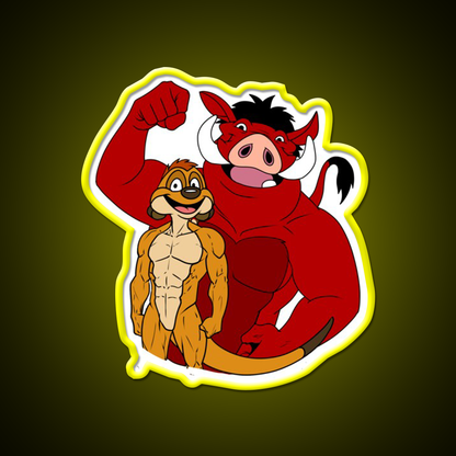 Fitness Bodybuilding Gainz Gains Power Gym Fitness Led Neon Sign Rgb Color