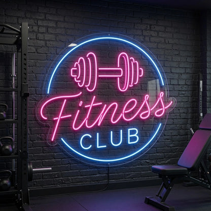 Fitness Club LED Neon Sign - 03 Real Lifestyle Scene
