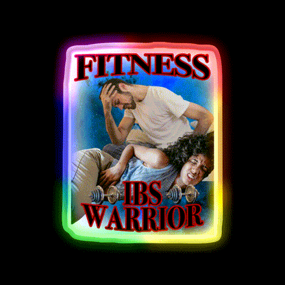 Fitness Ibs Warrior Gym Fitness Led Neon Sign Rgb Color
