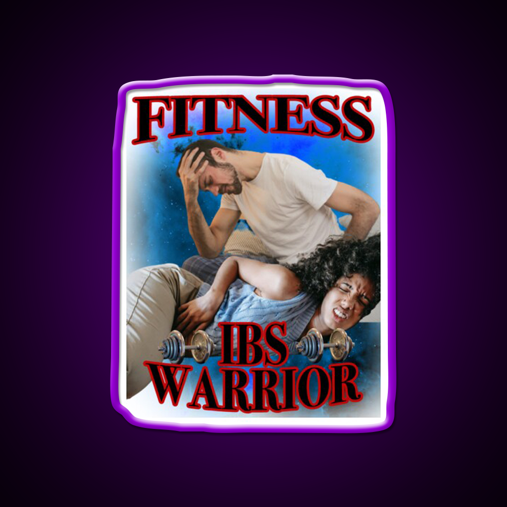 Fitness Ibs Warrior Gym Fitness Led Neon Sign Rgb Color