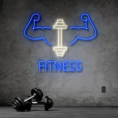 Fitness With Workout Drawing Led Neon Sign | Shineneon