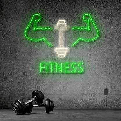 Fitness With Workout Drawing Led Neon Sign | Shineneon