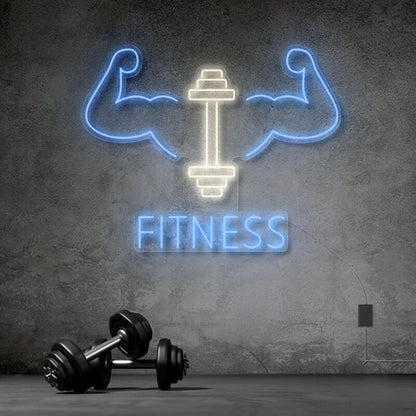 Fitness With Workout Drawing Led Neon Sign | Shineneon