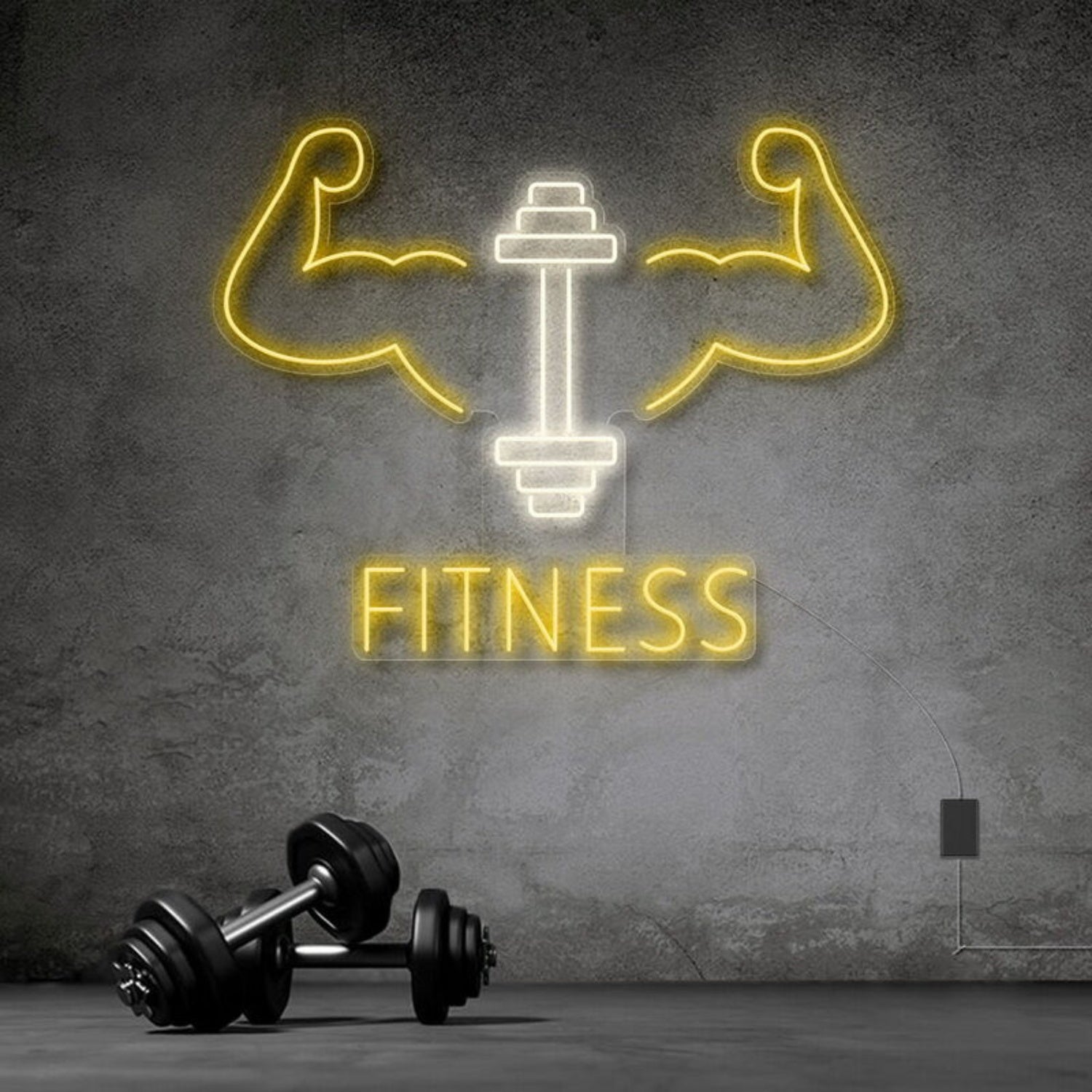 Fitness With Workout Drawing Led Neon Sign | Shineneon