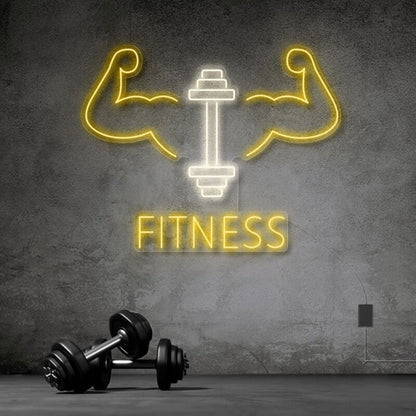 Fitness With Workout Drawing Led Neon Sign | Shineneon