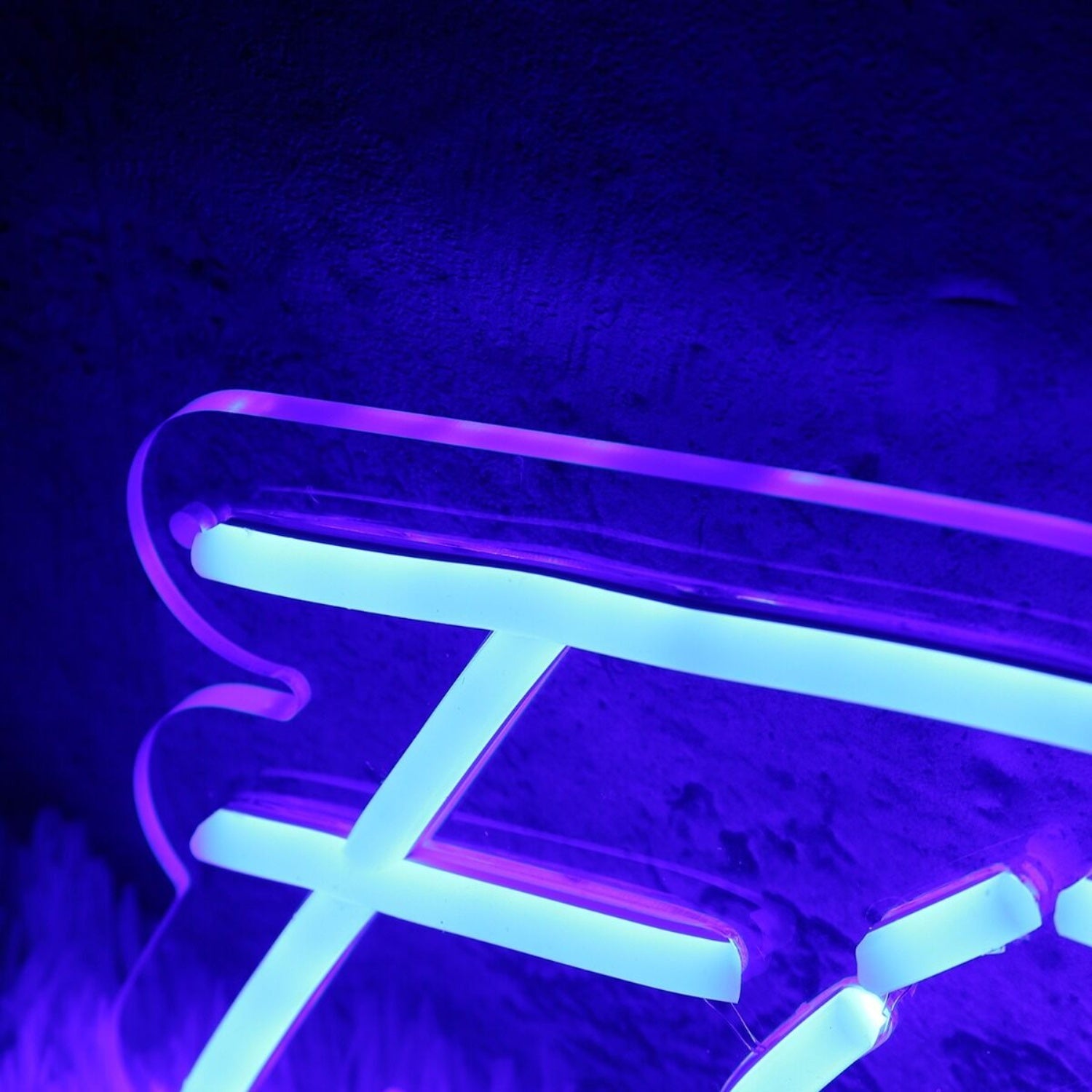 Fitting In Blue Led Neon Sign - Shineneon