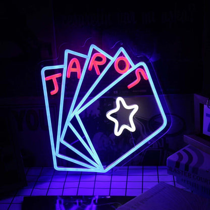 Five Card Poker Custom Led Neon Sign - Shineneon