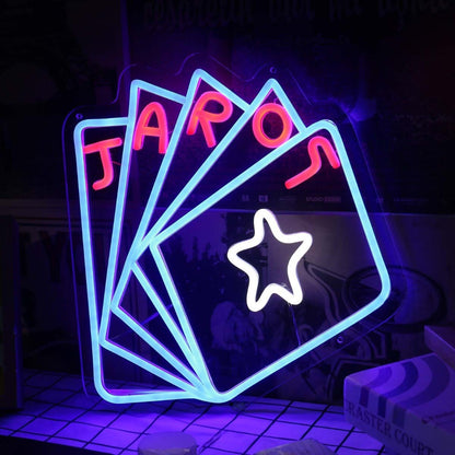 Five Card Poker Custom Led Neon Sign - Shineneon