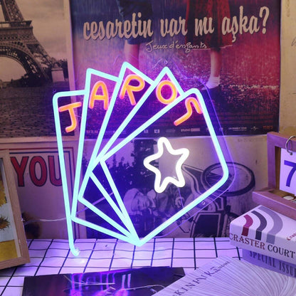 Five Card Poker Custom Led Neon Sign - Shineneon