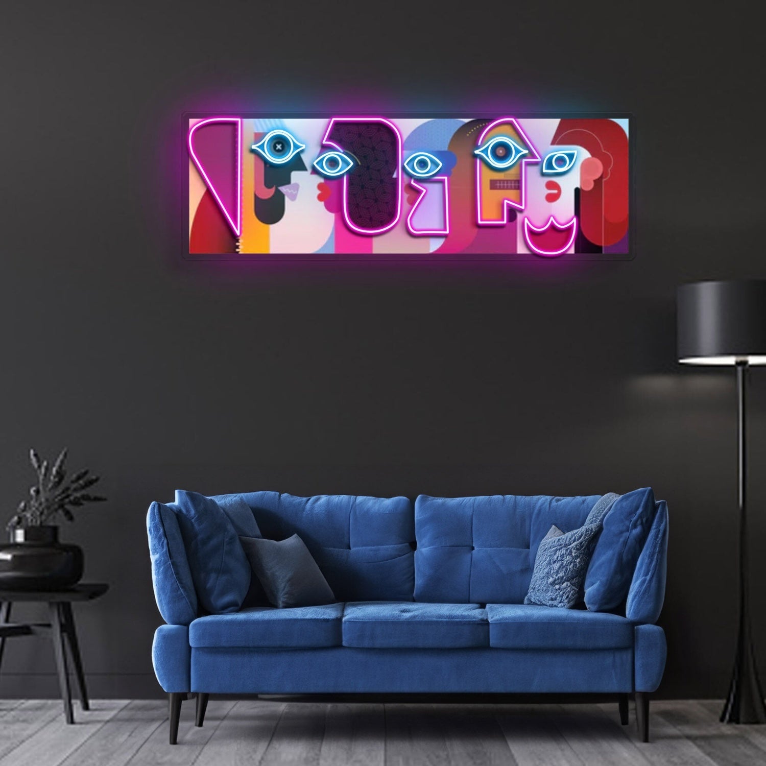 Five Faces Neon X Acrylic Artwork - Shineneon