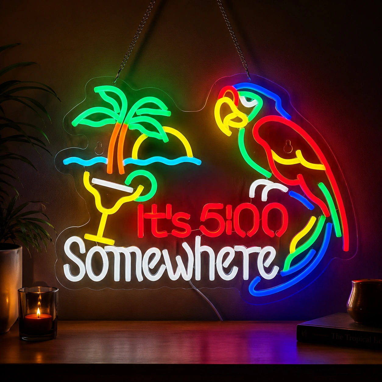 Five Oclock Somewhere Neon Sign LED Neon Sign high-converting product image