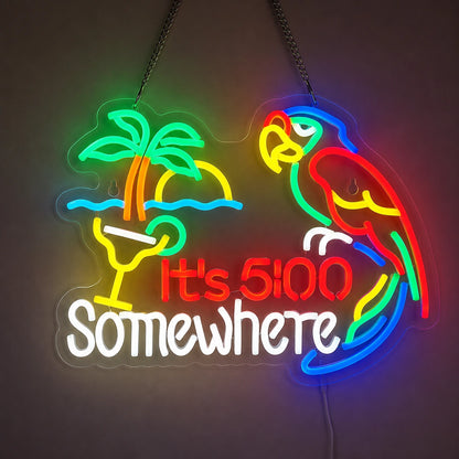 Five Oclock Somewhere Neon Sign LED Neon Sign main product image