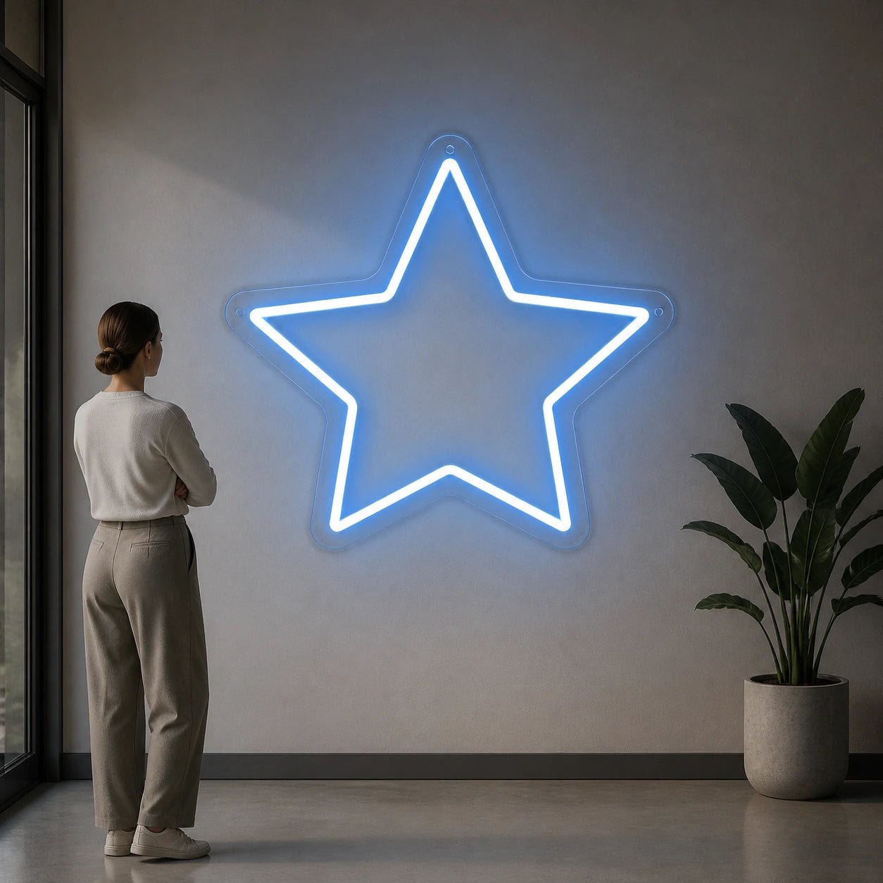 Five Point Star Vintage LED Neon Sign - Shineneon