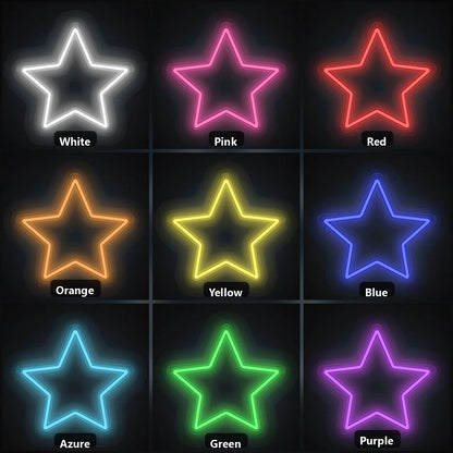 Five Point Star Vintage LED Neon Sign - Shineneon