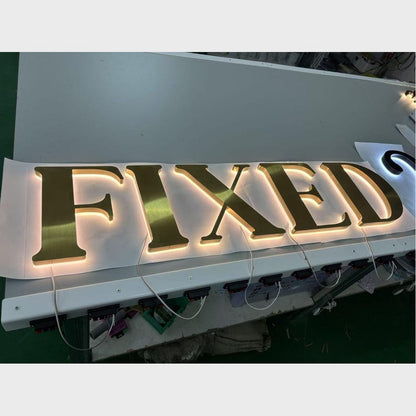 Fixed 3D Backlit Channel Letters Led Light Sign