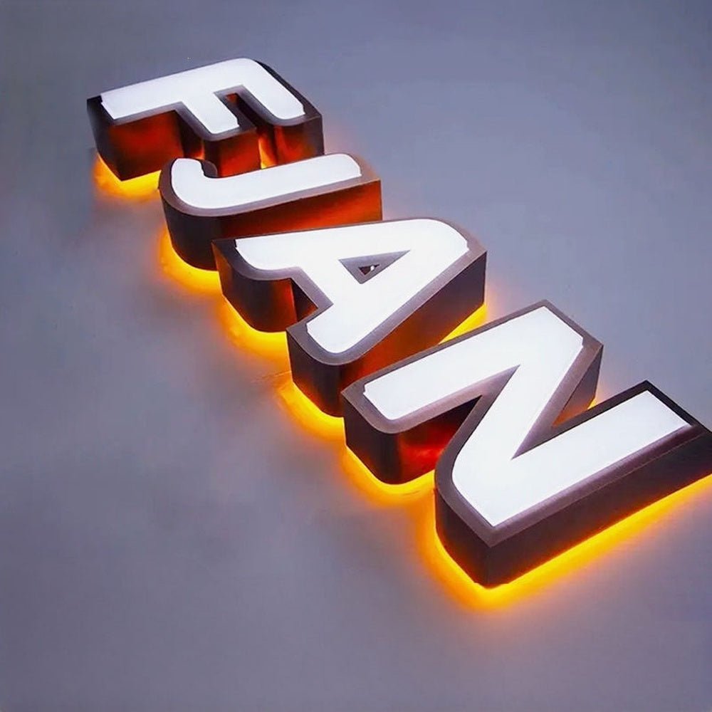 Fjan 3D Frontlit And Backlit Channel Letter Led Light Sign - Shineneon