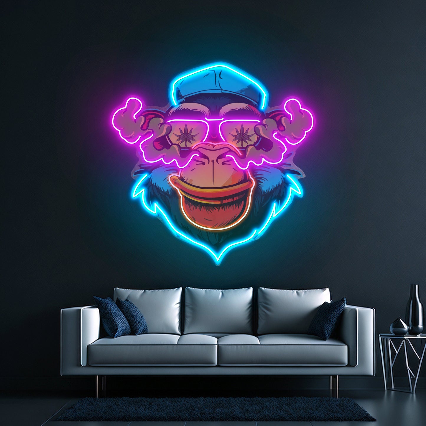 Flamboyant Monkey Led Neon Sign Light Custom Led Signs