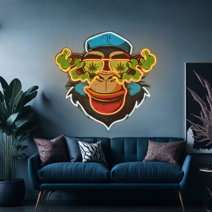 Flamboyant Monkey Led Neon Sign Light Custom Led Signs