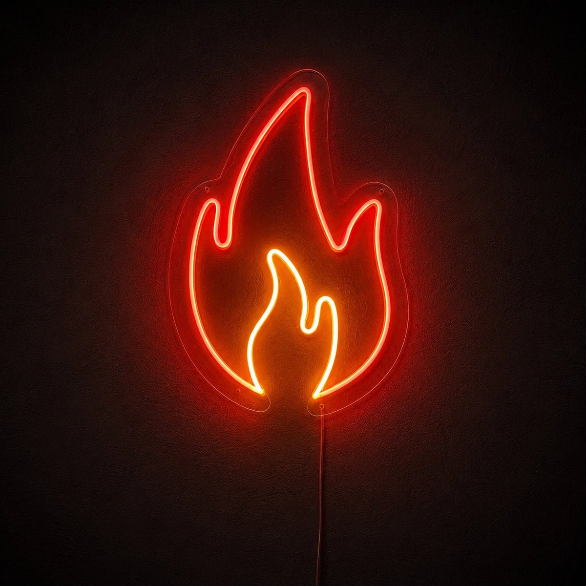Flame Outline Man Cave LED Neon Sign - Shineneon
