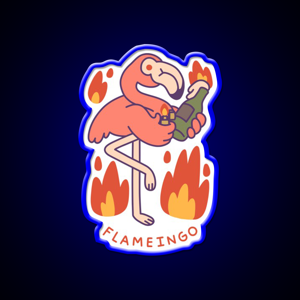 Flameingo Cocktail Bar Decor Led Neon Sign Rgb Color - LED neon sign view 5
