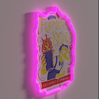 Flaming Classic Drink Rgb Led Neon Sign - Shineneon