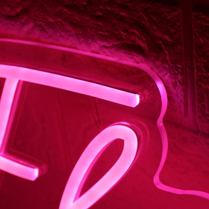 Flaming Roses Pink Led Neon Sign - Shineneon