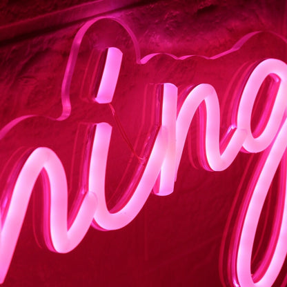 Flaming Roses Pink Led Neon Sign | Shineneon