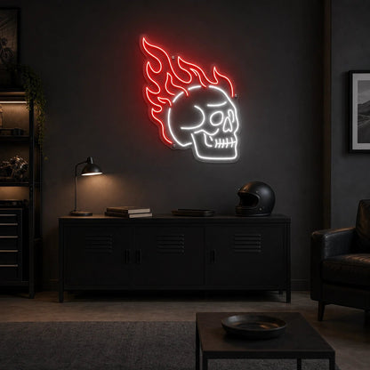 Flaming Skull LED Neon Sign - Shineneon