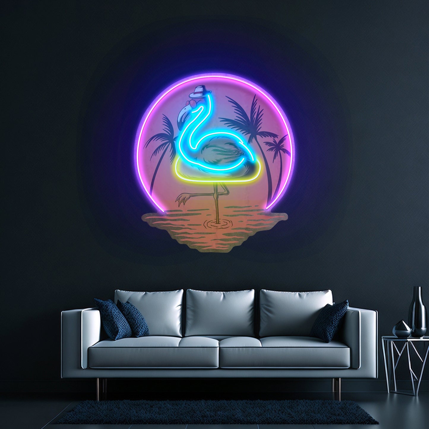 Flaming Summer Led Neon Sign Light Custom Led Signs