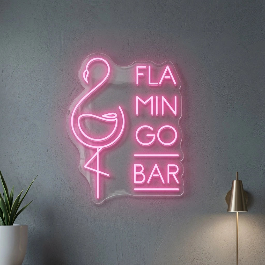 Flamingo Bar LED Neon Sign - 01 Original Product Image