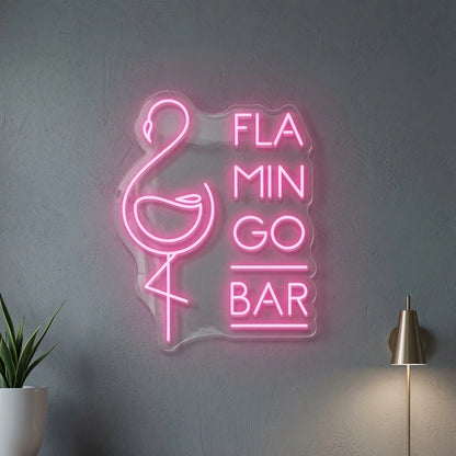 Flamingo Bar LED Neon Sign - 01 Original Product Image