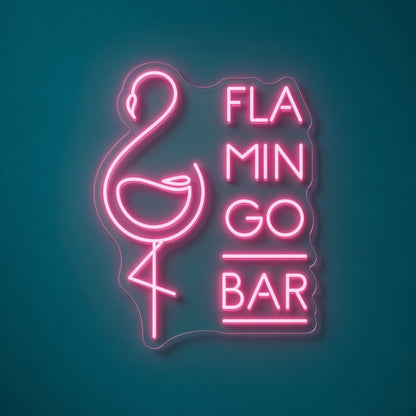Flamingo Bar LED Neon Sign - product hero