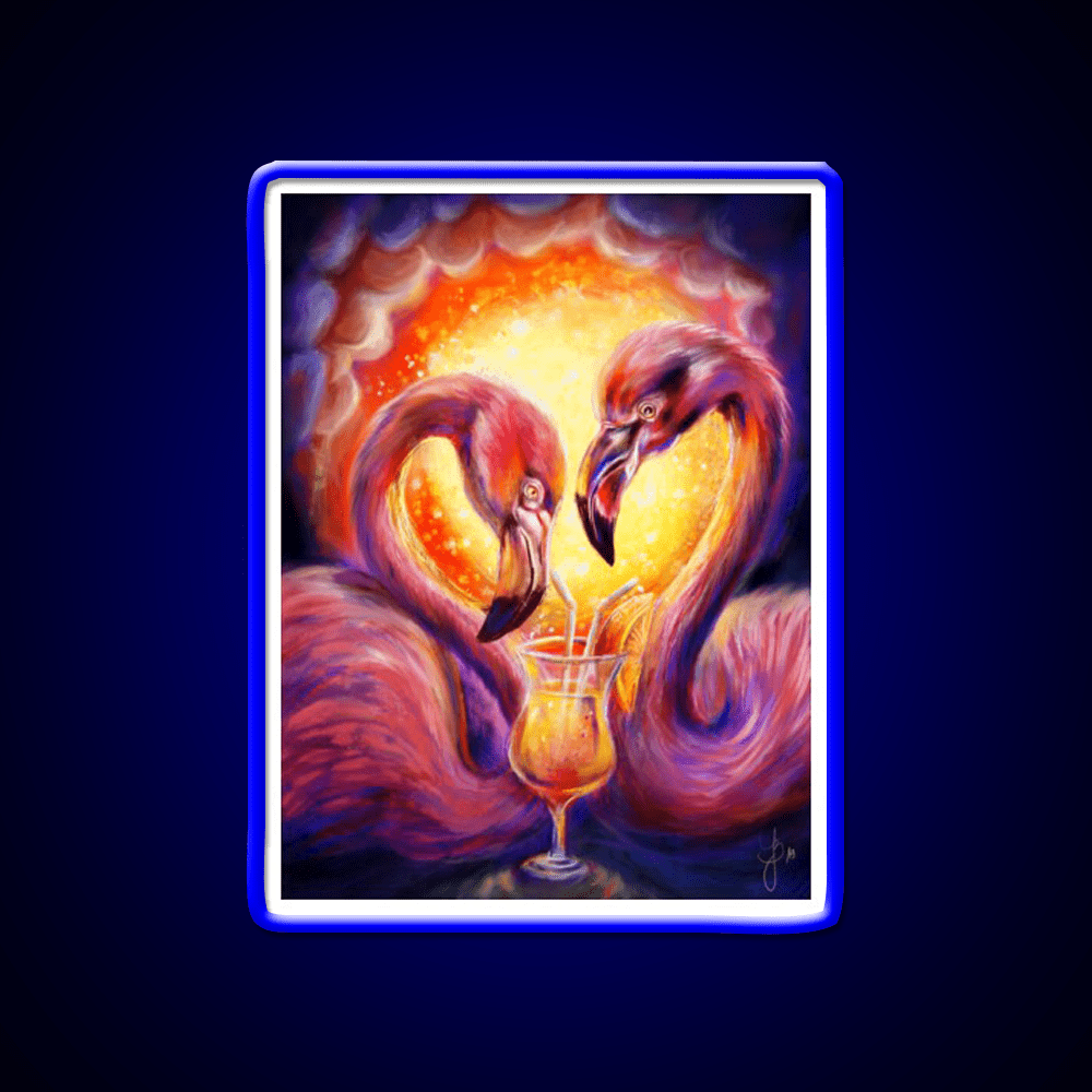 Flamingo Cocktail Bar Decor Led Neon Sign Neon Party Sign Rgb Color - Shineneon