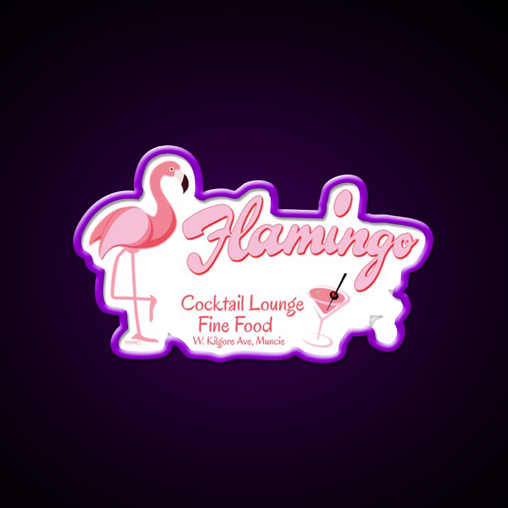Flamingo Cocktail Lounge Cocktail Bar Decor Led Neon Sign Rgb Color - LED neon sign view 9