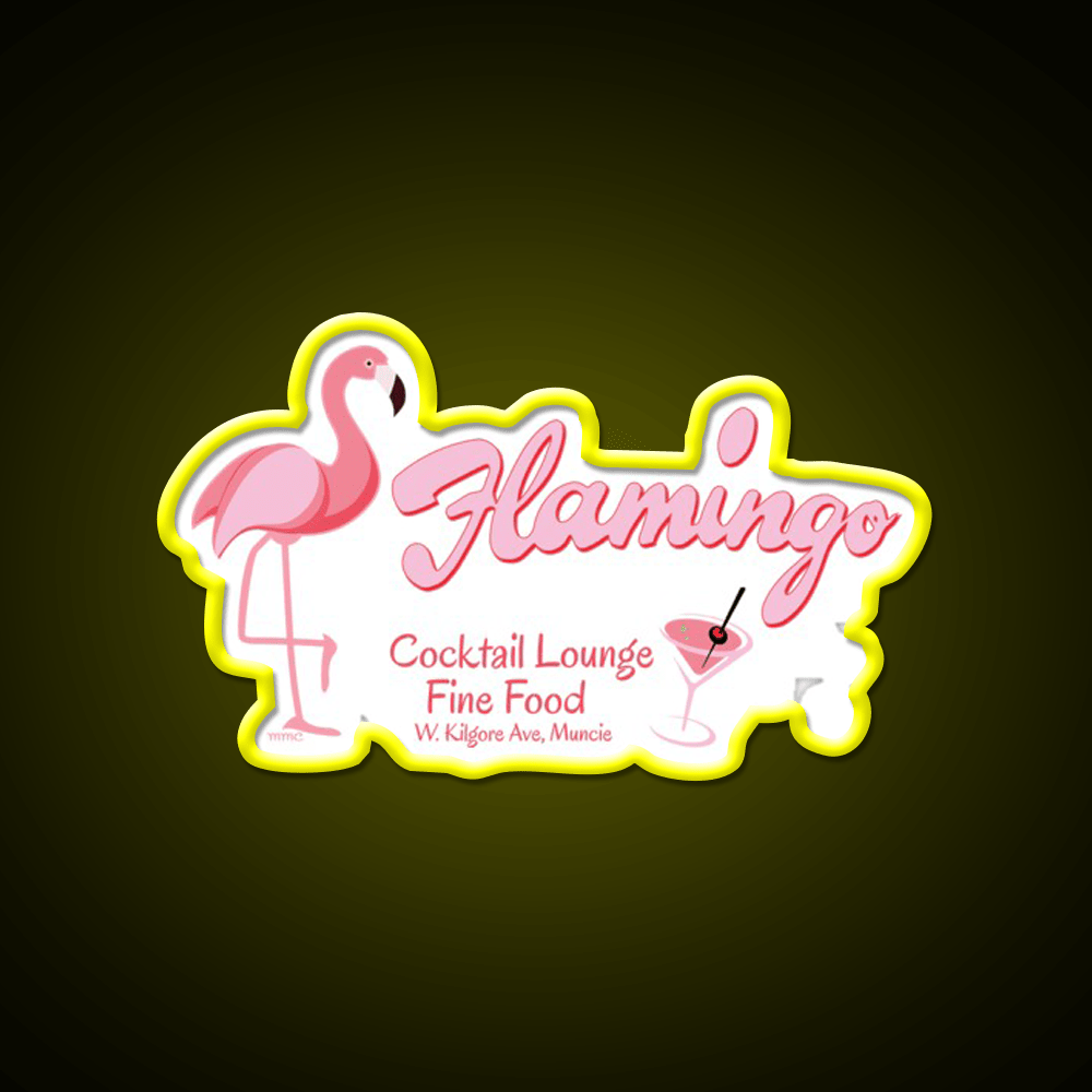 Flamingo Cocktail Lounge Cocktail Bar Decor Led Neon Sign Rgb Color - Shineneon
