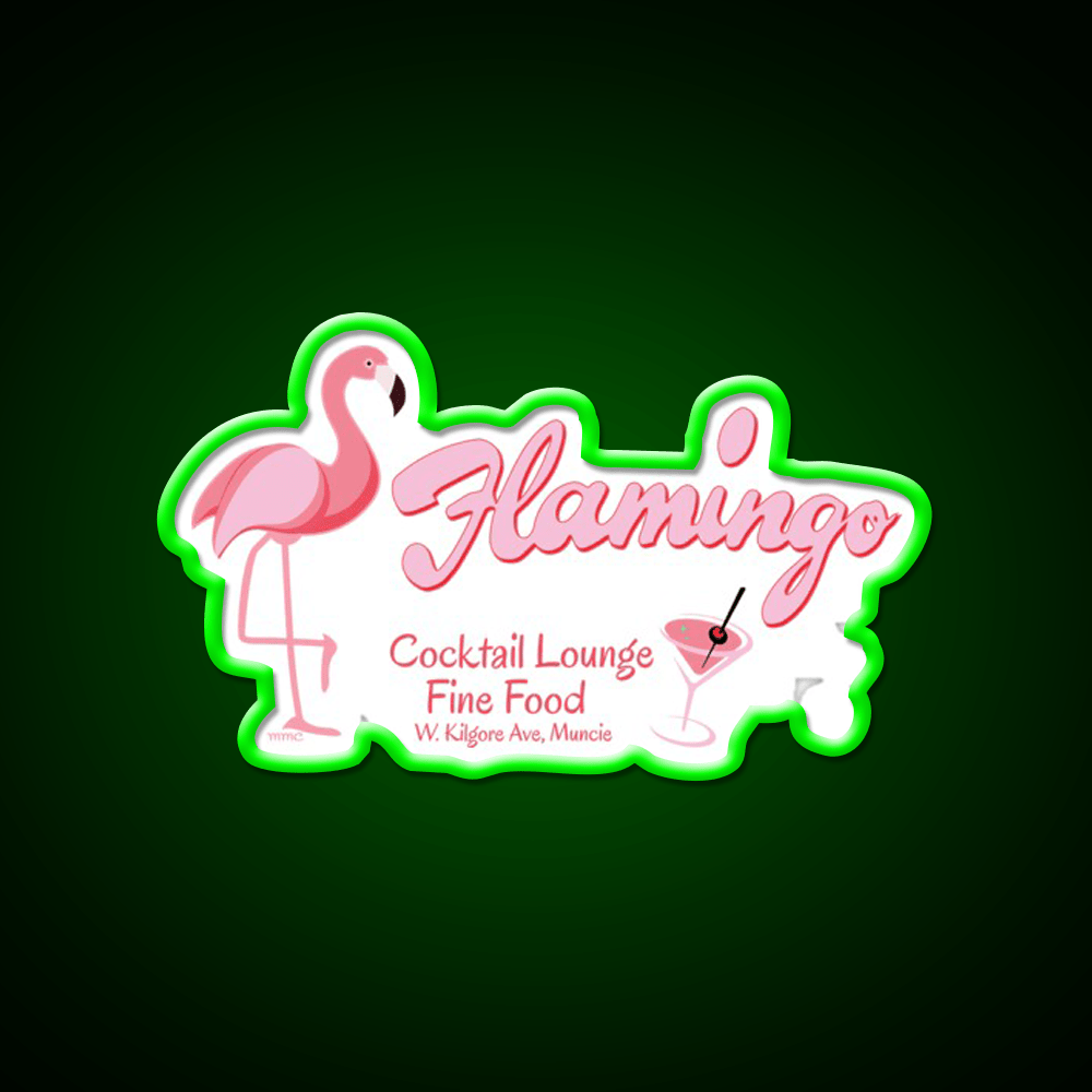 Flamingo Cocktail Lounge Cocktail Bar Decor Led Neon Sign Rgb Color - Shineneon