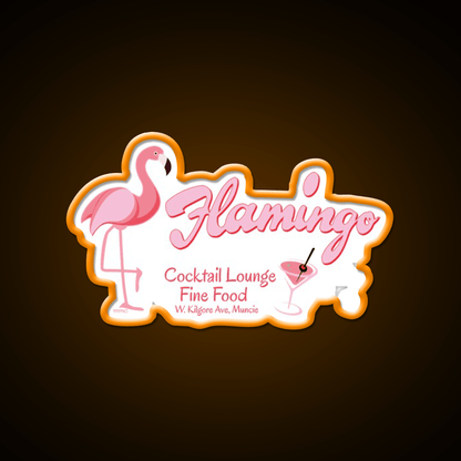 Flamingo Cocktail Lounge Cocktail Bar Decor Led Neon Sign Rgb Color - Shineneon