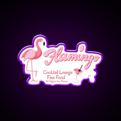 Flamingo Cocktail Lounge Cocktail Bar Decor Led Neon Sign Rgb Color - Shineneon