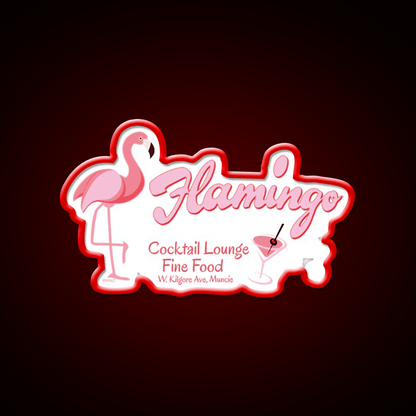 Flamingo Cocktail Lounge Cocktail Bar Decor Led Neon Sign Rgb Color - Shineneon