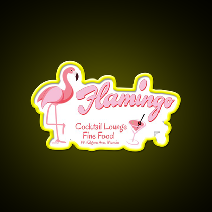 Flamingo Cocktail Lounge Cocktail Bar Decor Led Neon Sign Rgb Color - LED neon sign view 7