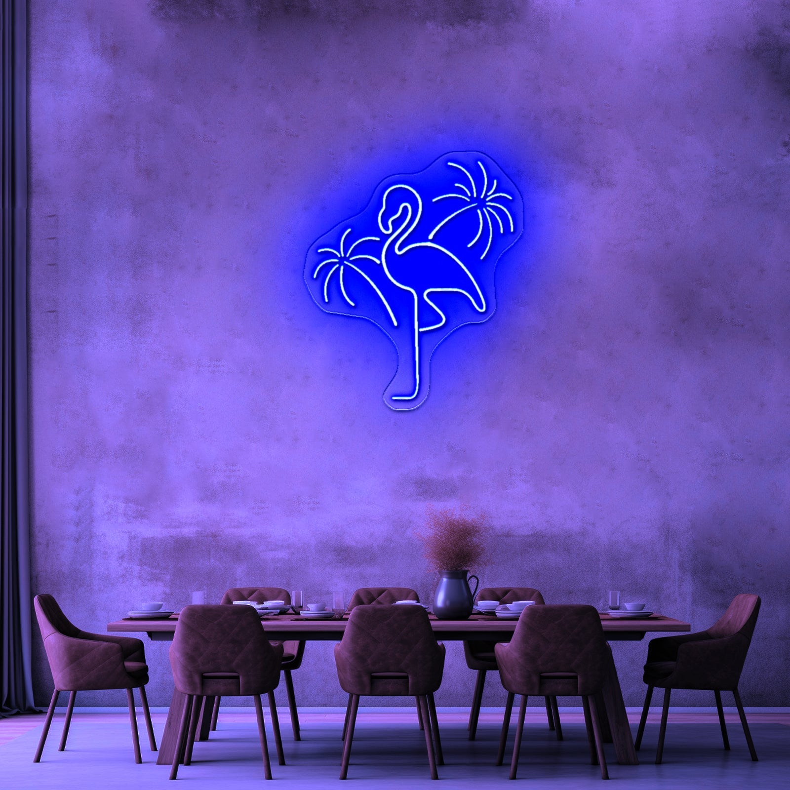 Flamingo Neon Sign Tropical Neon Sign For A Bar - Shineneon