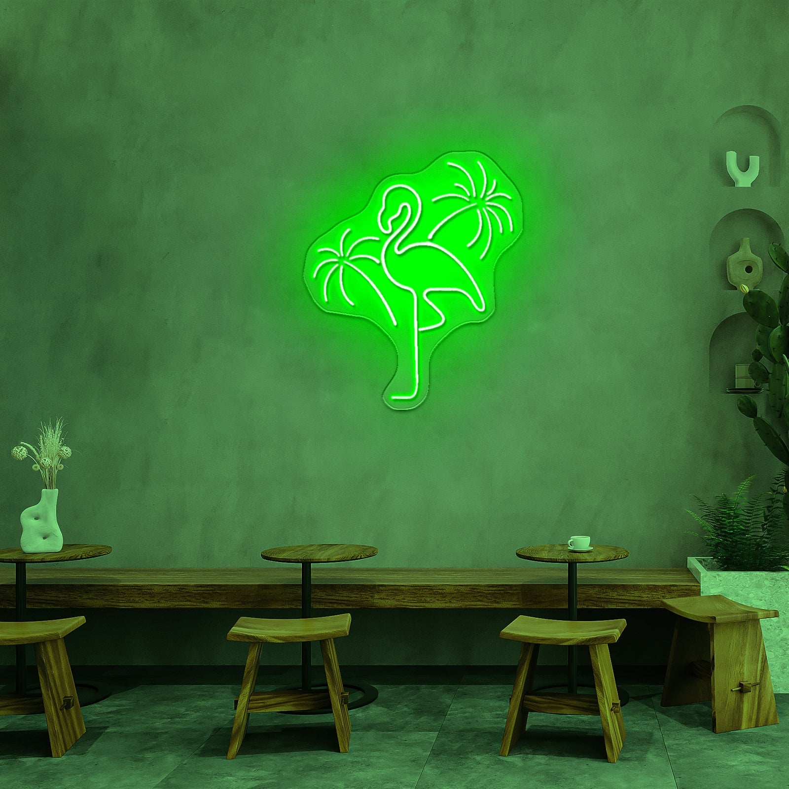 Flamingo Neon Sign Tropical Neon Sign For A Bar - Shineneon