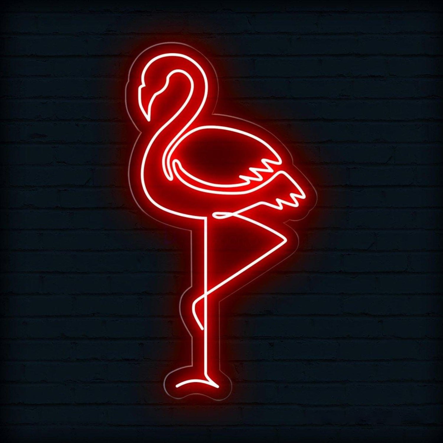 Flamingo Red Led Neon Sign For Bar Restaurant Wall Decor | Shineneon
