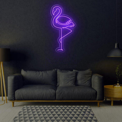 Flamingo Red Led Neon Sign For Bar Restaurant Wall Decor | Shineneon